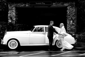 Wedding departures Asheville NC at Grove Park Inn